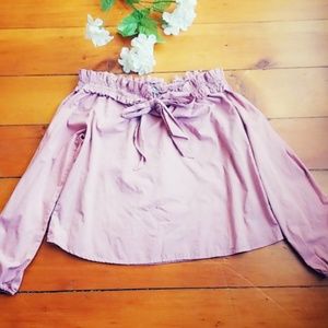Beautiful Pink Shoulder Blouse size Large.